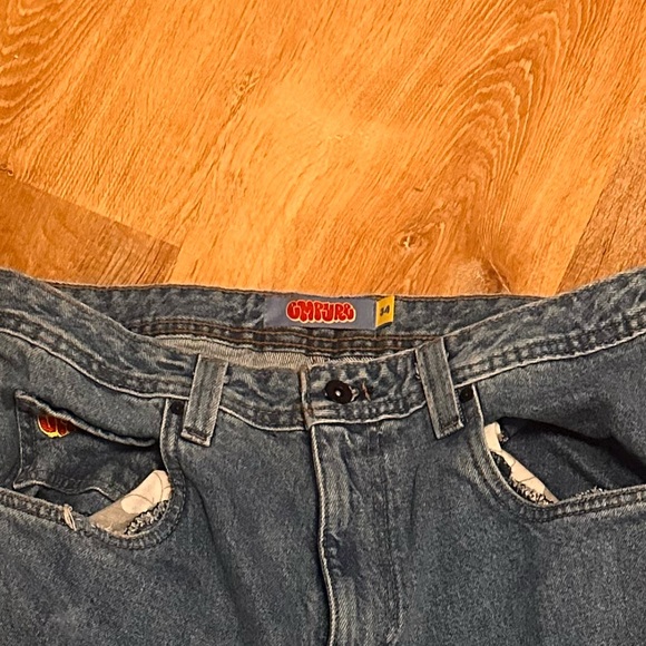 Men's Distressed Blue Jeans - Picture 2 of 6